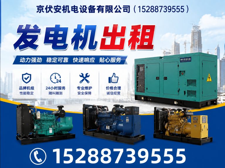 湖州柴油发电机组出租展示图